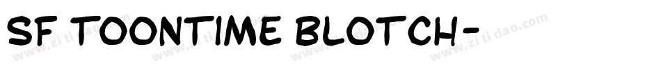SF Toontime Blotch字体转换